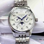High Quality Longines Master Moonphase Complications Watch Stainless Steel 40mm